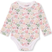 Hellobaby Kız Bebek Uzun Kol Body Ribana Çıtçıtlı Yaka