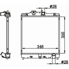 MGA 80682 Motor Radyatoru 19010P01003