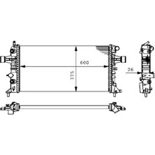 Mahle CR228000S Motor Radyatoru 09119482 09193265 1300196