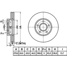 MGA 50136 Fren Diski On 2T141125CC (2 Adet Fiyatıdır)