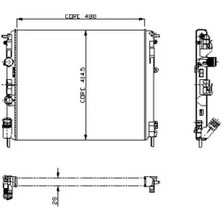 Kale 0528302AL Motor Radyatoru