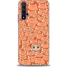 Rulet Huawei Honor 20 Kılıf Hd Baskılı Kılıf + Nano Tam Kaplayan Ekran Koruyucu 500