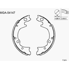 MGA 54147 Arka Fren Balatasi 583054FA01