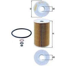 Mahle OX1271D Yag Filtresi 11421432097 11421716121 11421716192