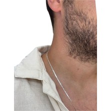 Oya Silver Nexus Gümüş Erkek Zincir Kolye 45cm