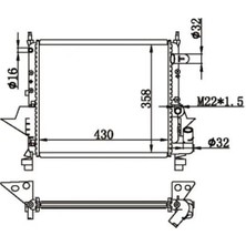 MGA 80137 Motor Radyatoru 7701036152