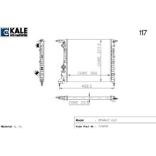 Kale 0527272AL Motor Radyatoru