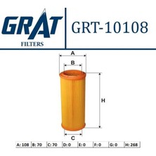 Grat 10108 Hava Filtresi 46754989