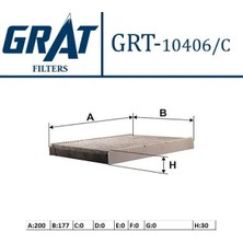 Grat 10406C Polen Filtresi (Karbonlu) 46442422