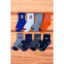 Tibo 8 Çift Burun Dikişsiz Sport Desenli Çocuk Soket