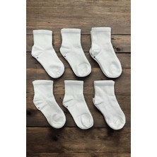 Tibo 6 Çift Burun Dikişsiz Düz Tenis Çocuk Soket