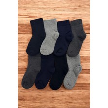 Tibo 8 Çift Burun Dikişsiz Kışlık Kalın Havlu Çocuk Soket Çorap