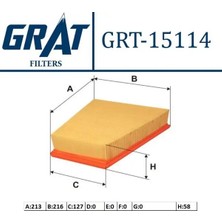 Grat 15114 Hava Filtresi 6Y0129620