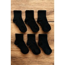 Tibo 6 Çift Burun Dikişsiz Düz Tenis Çocuk Soket