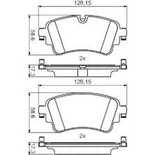 MGA 55673 Arka Fren Balatasi 8W0698451L