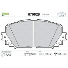 Valeo 670029 On Fren Balatasi 0446552240 0446552270 0446552300