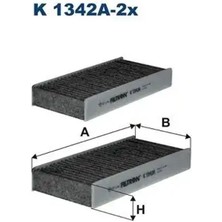 Filtron K1342A2X Polen Filtresi (Karbonlu) 64116823725 64116823726 64116835405