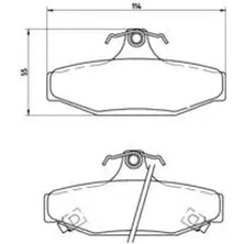 MGA 55449 Arka Fren Balatasi 4841305000