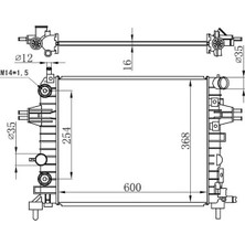 Oris BOP154026 Motor Radyatoru 1300265 13145210