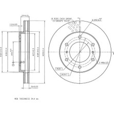 MGA 50707 Fren Diski On MR407116 (2 Adet Fiyatıdır)