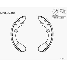 MGA 54187 Arka Fren Balatasi BCYD2638ZA