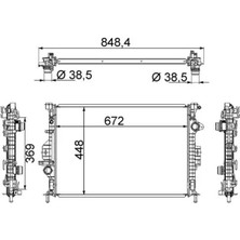 Mahle CR1748000S Motor Radyatoru 1377541 1433321 1493771