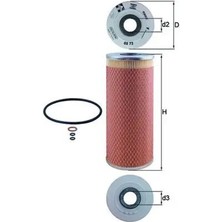 Mahle OX72D Yag Filtresi 11422242288 11429064276 5025108