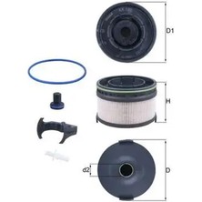 Mahle KX533KIT Yakit Filtresi A6540900252 A6540902300 A6540904800