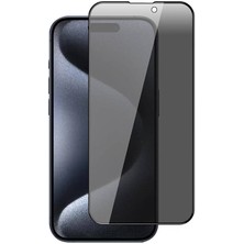 Kılıftech Apple iPhone 15 Plus Zore New 5d Privacy Temperli Ekran Koruyucu