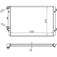 Oris BAU006032 Motor Radyatoru 1K0121251L 1K0121253L 5K0121251J