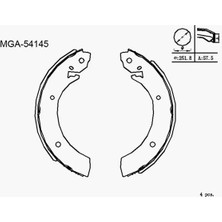 MGA 54145 Arka Fren Balatasi 5830544A40
