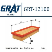 Grat 12100 Hava Filtresi 1444TJ