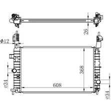 Oris BOP146026 Motor Radyatoru 1300254