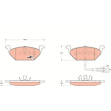 TRW GDB1658 On Fren Balatasi 1K0698151F 1K0698151J 1K0698151N