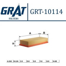 Grat 10114 Hava Filtresi 7712505