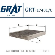 Grat 17401C Polen Filtresi (Karbonlu) 3M5J19G244AA