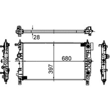 Mahle CR1011000S Motor Radyatoru 1300306 13311079 13336889