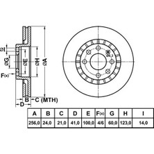MGA 50128 Fren Diski On 569001 (2 Adet Fiyatıdır)