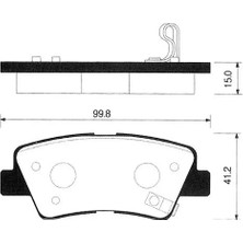 MGA 55222 Arka Fren Balatasi 583021WA35