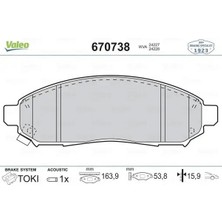 Valeo 670738 On Fren Balatasi 41060EA025 41060EB326 41060ZP00A