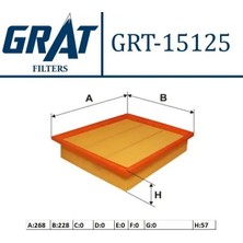 Grat 15125 Hava Filtresi 1H0129620