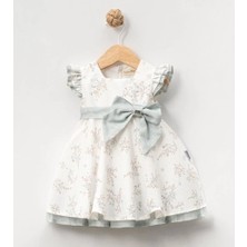 Lamato Baby Büyük Yan Fiyonklu Fırfırlı Bebe Kız Elbise