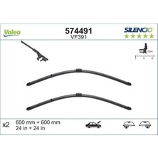 Valeo 574491 On Silecek Seti A2048201145 A2048201245 A2048201300
