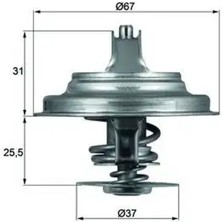 Mahle TX2587D Termostat 00002722460 035121113A 035121113B