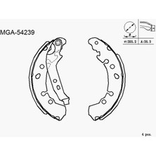 MGA 54239 Arka Fren Balatasi 044950D040