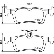 MGA 55710 Arka Fren Balatasi KTH1BC2M007AC
