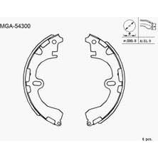 MGA 54300 Arka Fren Balatasi 0449512210