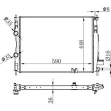 Oris BNI345026 Motor Radyatoru 21400JD50B 21410JD50C