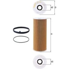 Mahle OX381D Yag Filtresi 06E115405A 06E115405C 06E115466