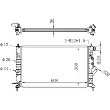 Oris BOP140026 Motor Radyatoru 1300159